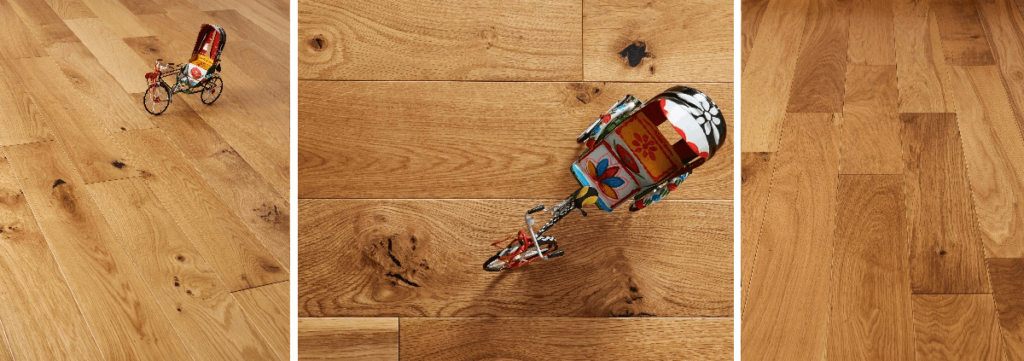Oak timber products illustrating wood origin traceability